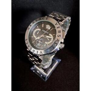 Versace Greca Medusa Men's Chronograph Stainless Steel Watch